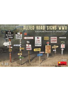   Miniart - Allied road signs WWII european theatre of operations