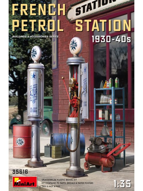 Miniart - French Petrol Station 1930-40S