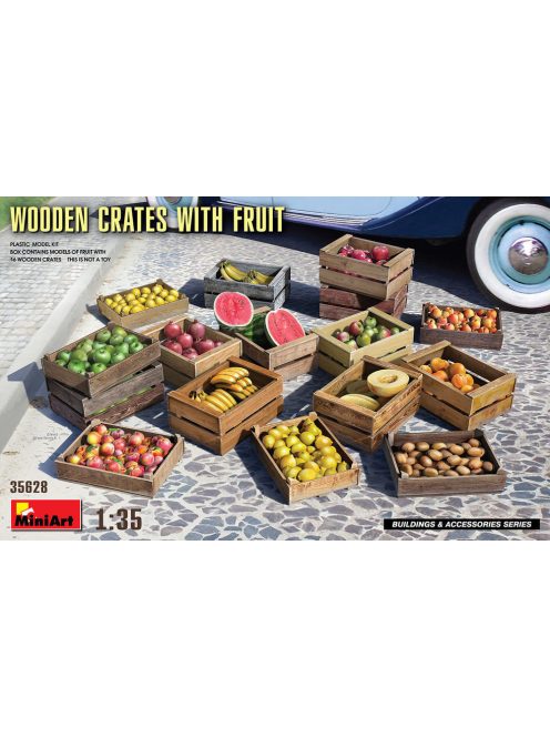 MiniArt - Wooden Crates with Fruit