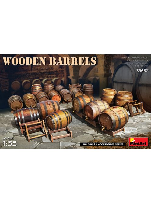 Miniart - Wooden Barrels