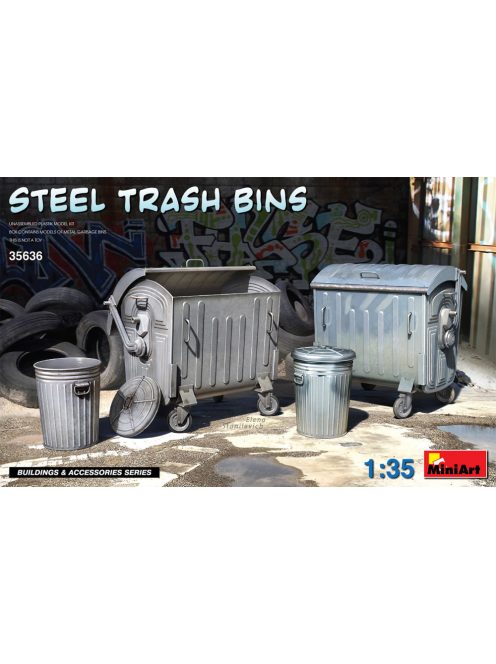 MiniArt - Steel Trash Bins