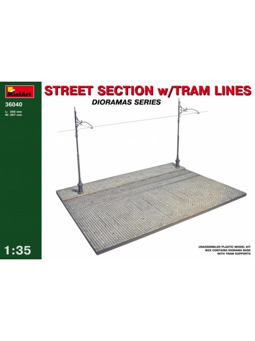 MiniArt - Street Section w/Tram Line