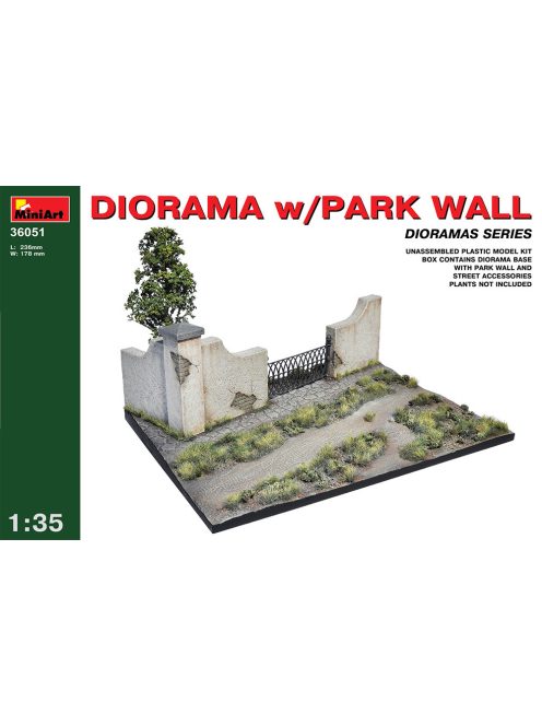 MiniArt - Diorama w/Park Wall