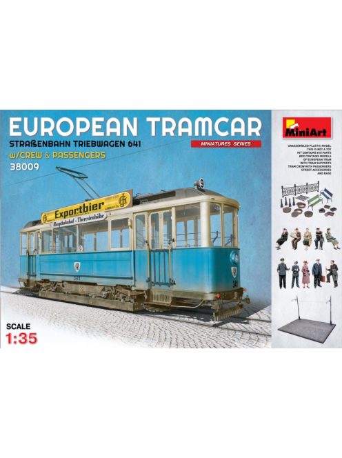 MiniArt - European Tramcar (Strassenbahn Triebwagen 641) with Crew & Passengers