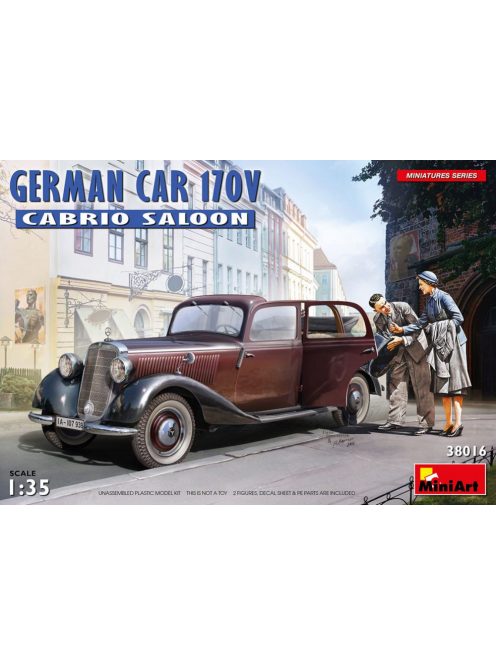 Miniart - German Car 170V Cabrio Saloon