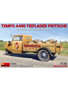   Miniart - Tempo A400 Tieflader Pritsche 3-Wheel Beer Delivery Truck