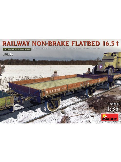 Miniart - Railway Non-brake Flatbed 16,5 t