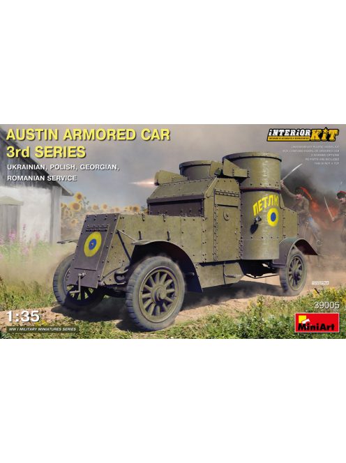 Miniart - Austin Armored Car 3rd Series: Ukrainian, Polish,  Georgian, Romanian Service. Interior Kit