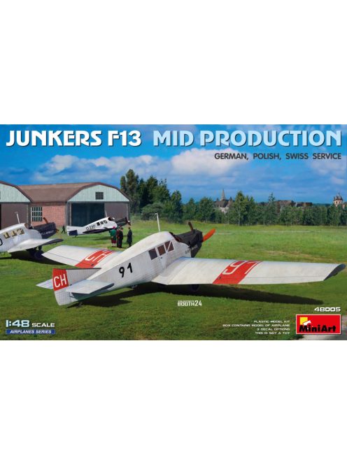 MiniArt - 1/48 JUNKERS F13. MID PROD. GERMAN, POLISH, SWISS SERVICE