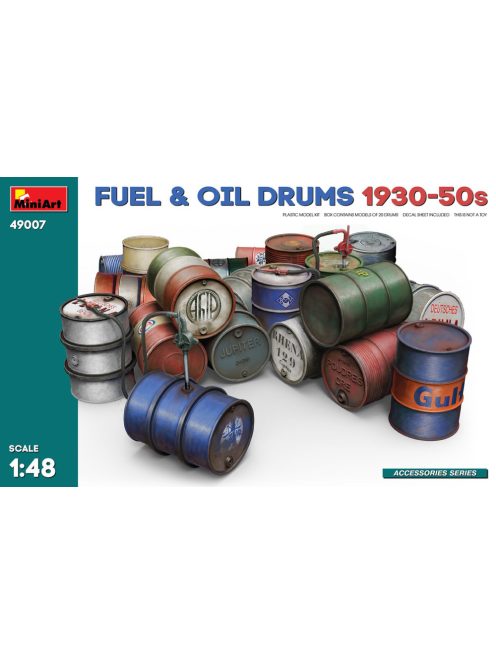 Miniart - Fuel & Oil Drums 1930-50s