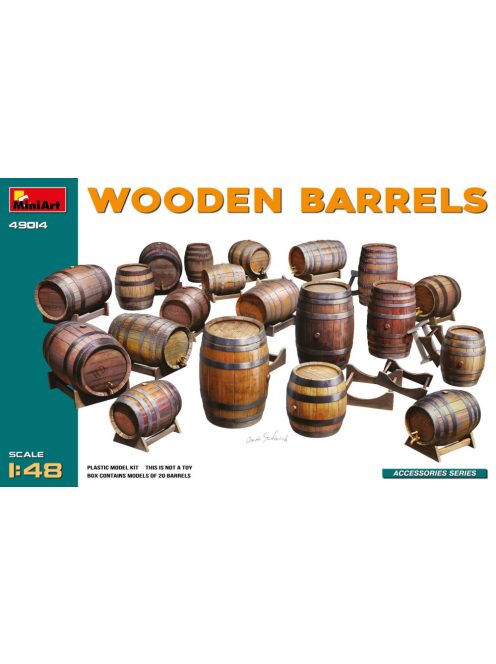 Miniart - 1:48 Wooden Barrels