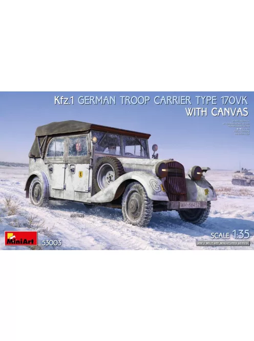 Miniart - Kfz.1 German Troop Carrier Type 170VK w/Canvas