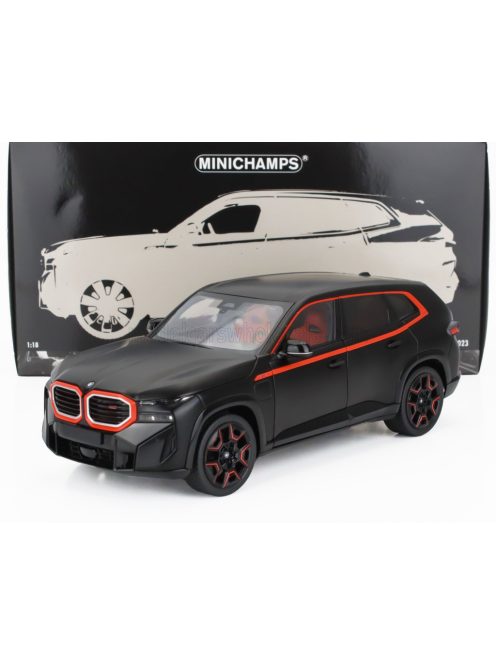 Minichamps - BMW X-SERIES XM (G09) 2023 MATT BLACK RED