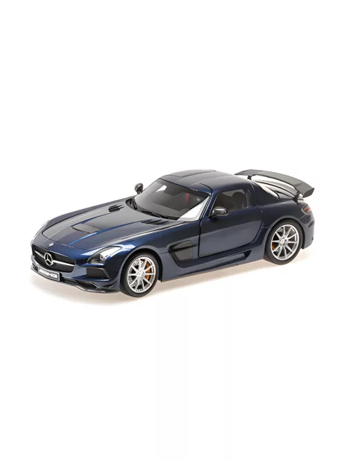 Minichamps - 1:18 MERCEDES-BENZ SLS AMG BLACK SERIES - 2013 - AMG DAYTONA BLUE METALLIC - Minichamps
