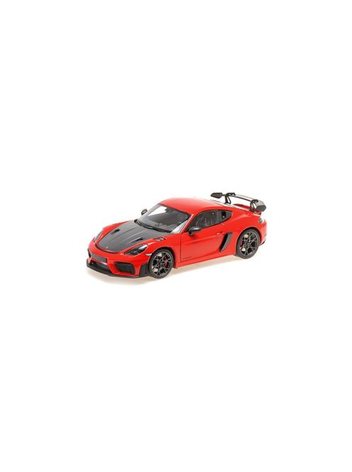 Minichamps - 1:18 Porsche Cayman GT4 RS w/Weissach Package, Red, 2024 - Minichamps
