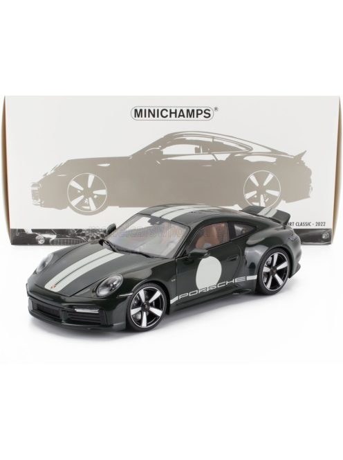 Minichamps - PORSCHE 911 992 SPORT CLASSIC COUPE 2022 DARK GREEN