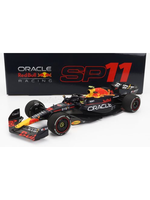 Minichamps - RED BULL F1  RB19 TEAM ORACLE RED BULL RACING N 11 SEASON 2023 SERGIO PEREZ MATT BLUE