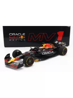   Minichamps - RED BULL F1  RB19 TEAM ORACLE RED BULL RACING N 1 WORLD CHAMPION WINNER MONACO GP 2023 MAX VERSTAPPEN MATT BLUE