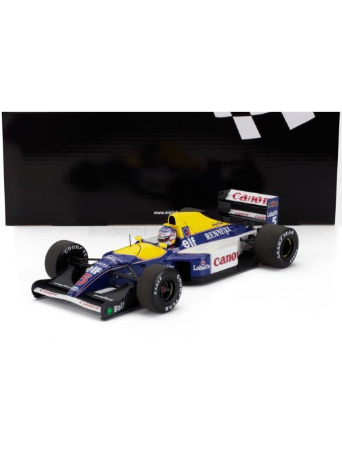 Minichamps - WILLIAMS F1  FW14B RENAULT N 5 WORLD CHAMPION SEASON 1992 NIGEL MANSELL BLUE YELLOW WHITE
