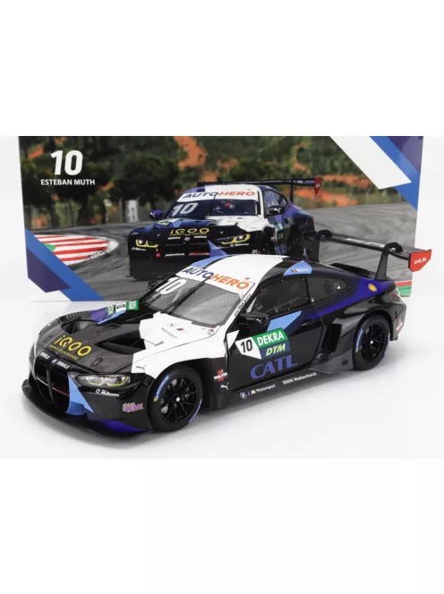Minichamps - BMW 4-SERIES M4 GT3 TEAM WALKENHORST MOTORSPORT N 10 DTM SEASON 2022 ESTEBAN MUTH BLACK WHITE