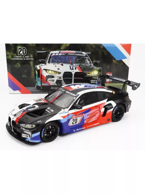 Minichamps - BMW 4-SERIES M4 GT3 TEAM SCHUBERT MOTORSPORT N 20 24h NURBURGRING 2022 JESSE KROHN - ALEXANDER SIMS - JENS KLINGMANN - NIKLAS KRUTTEN WHITE BLACK RED BLUE