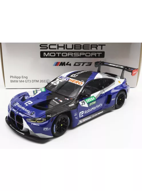 Minichamps - BMW 4-SERIES M4 GT3 TEAM SCHUBERT MOTORSPORT N 25 DTM SEASON 2022 P.ENG BLUE BLACK