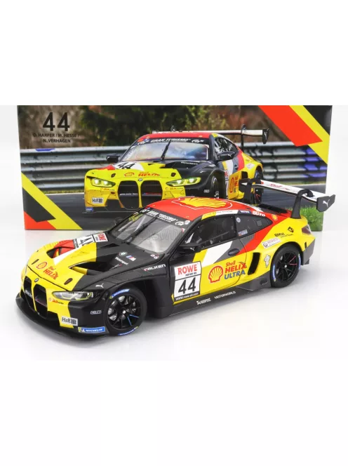 Minichamps - BMW 4-SERIES M4 GT3 TEAM BMW JUNIOR N 44 WINNER NLS 3 NURBURGRING ADAC RUNDSTRECKEN TROPHY 2023 DAN HARPER - MAX HESSE - NEIL VERHAGEN YELLOW RED BLACK