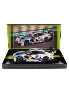   Minichamps - BMW 4-SERIES M4 GT3 TEAM WRT N 46 GULF 12h ABU DHABI 2023 VALENTINO ROSSI - NICK YELLOY - DRIES VANTHOOR WHITE BLACK BLUE