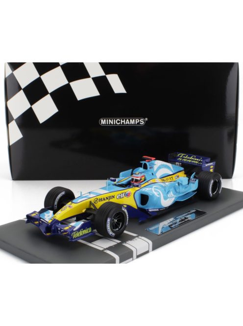Minichamps - RENAULT F1  R25 TEAM RENAULT N 1 WORLD CHAMPION WINNER FRENCH GP 2005 FERNANDO ALONSO LIGHT BLUE YELLOW