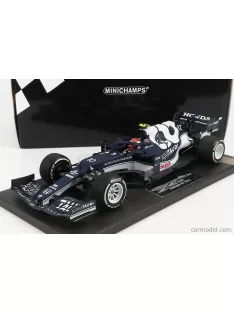   Minichamps - Alpha Tauri F1 At02 Honda Ra620H Team Alpha Tauri N 10 Bahrain Gp 2021 Pierre Gasly White Blue