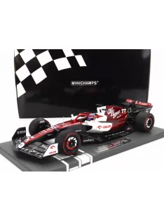   Minichamps - ALFA ROMEO F1  C42 TEAM ORLEN RACING N 77 BAHRAIN GP 2022 VALTTERI BOTTAS WHITE RED MET