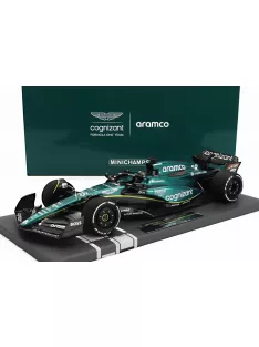   Minichamps - ASTON MARTIN F1  AMR23 TEAM ARAMCO COGNIZANT N 18 SEASON 2023 LANCE STROLL GREEN