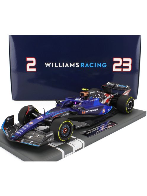 Minichamps - WILLIAMS F1  FW45 TEAM WILLIAMS RACING GULF N 2 AUSTIN USA GP 2023 LOGAN SARGEANT BLUE