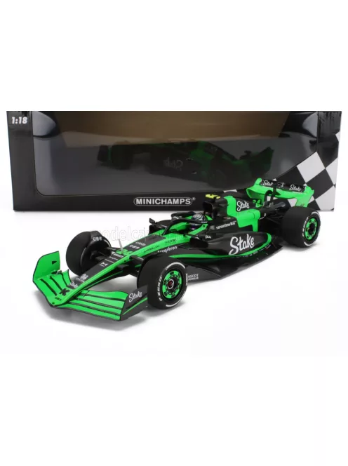 Minichamps - SAUBER F1  C44 TEAM STAKE KICK N 24 SEASON 2024 ZHOU GUANYU GREEN BLACK
