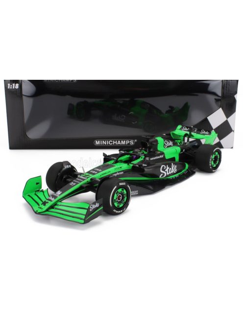 Minichamps - SAUBER F1  C44 TEAM STAKE KICK N 77 SEASON 2024 VALTTERI BOTTAS GREEN BLACK