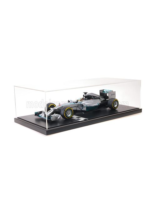 Minichamps - MERCEDES GP F1  W05 AMG PETRONAS N 44 WORLD CHAMPION SEASON 2014 LEWIS HAMILTON - CON VETRINA - WITH SHOWCASE SILVER GREEN