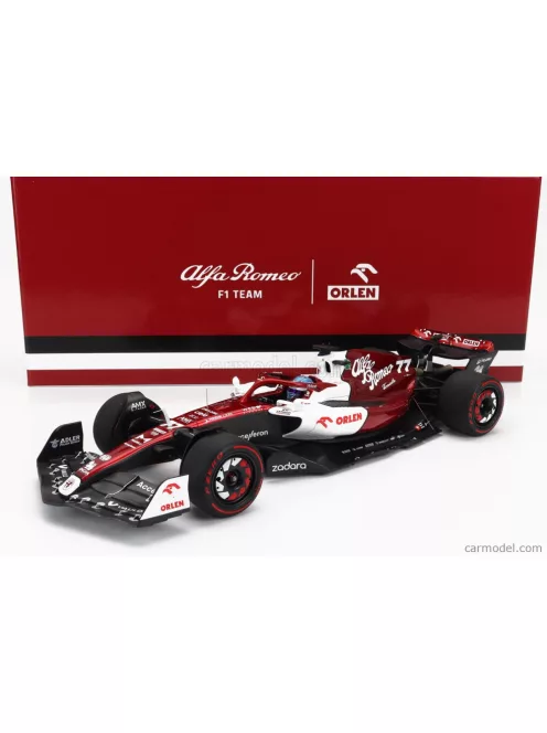Minichamps - Alfa Romeo F1  C42 Team Orlen Racing N 77 6Th Bahrain Gp 2022 Valtteri Bottas White Red Met