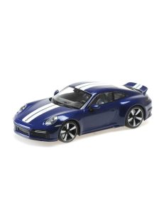   Minichamps - PORSCHE 911 992 SPORT CLASSIC COUPE 2022 BLUE MET