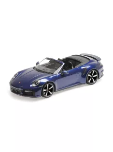   Minichamps - PORSCHE 911 992 TURBO S CABRIOLET OPEN 2020 BLUE MET