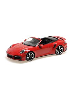   Minichamps - 1:18 Porsche 911 (992) Turbo S Cabriolet, Red, 2020 - Minichamps
