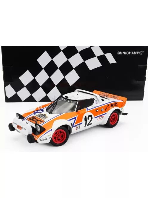 Minichamps - LANCIA STRATOS HF N 12 RALLY ACROPOLIS 1979 S.LAMBDA - K.FERTAKIS WHITE ORANGE