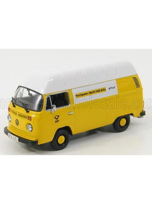 Minichamps - VOLKSWAGEN T2 VAN KASTENWAGEN HOCHDACH DBP 1972 YELLOW WHITE