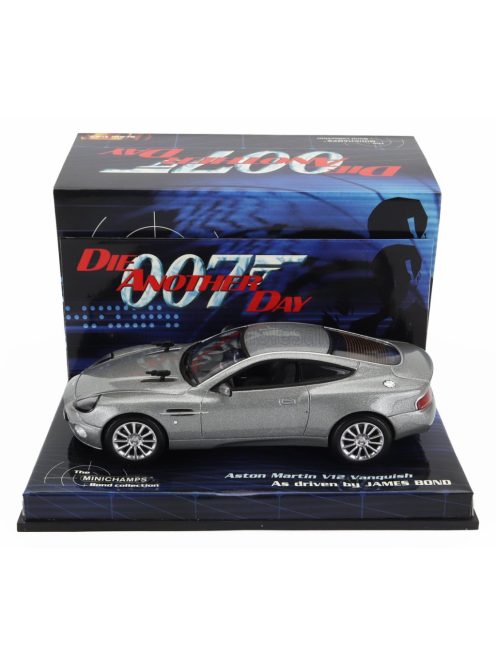 Minichamps - ASTON MARTIN V12 VANQUISH 2001- DIE ANOTHER DAY - LA MORTE PUO' ATTENDERE GREY MET
