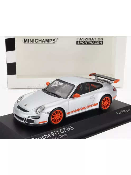 Minichamps - PORSCHE 911 997 GT3 RS COUPE 2006 SILVER ORANGE