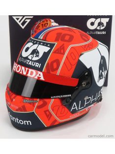   Mini Helmet - Bell Helmet F1 Casco Helmet At02 Honda Ra620H Team Alpha Tauri N 10 Season 2021 Pierre Gasly Red Black