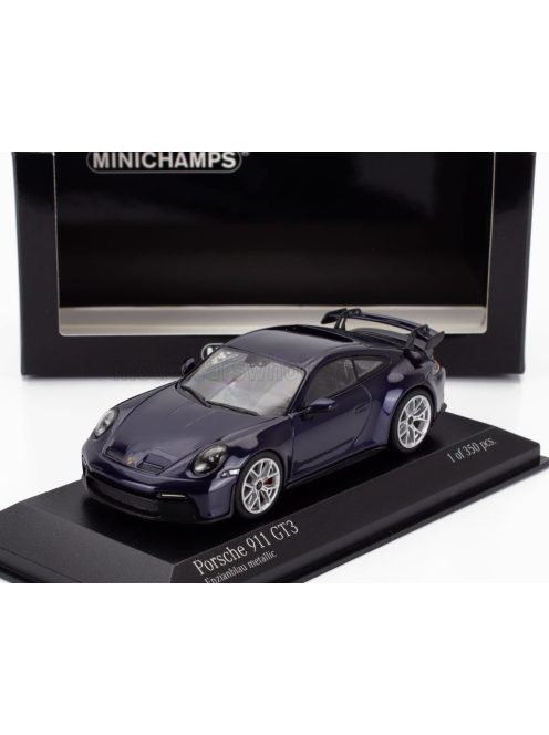 Minichamps - PORSCHE 911 992 GT3 COUPE 2021 BLUE MET
