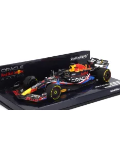   Minichamps - RED BULL F1  RB19 TEAM ORACLE RED BULL RACING N 1 WORLD CHAMPION WINNER AUSTIN USA GP 2023 MAX VERSTAPPEN MATT BLUE