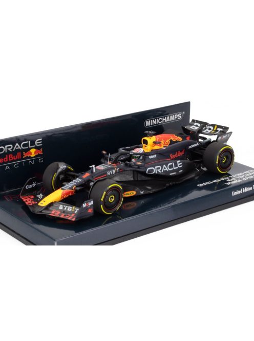 Minichamps - RED BULL F1  RB20 TEAM ORACLE RED BULL RACING N 1 WORLD CHAMPION WINNER JAPAN GP 2024 MAX VERSTAPPEN BLUE YELLOW RED