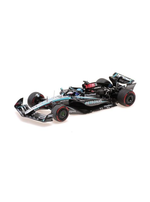 Minichamps - MERCEDES GP  F1  W15 EQ PERFORMANCE TEAM AMG PETRONAS MOTORSPORT N 63 WINNER AUSTRIAN GP 2024 GEORGE RUSSELL BLACK SILVER GREEN