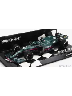   Minichamps - Aston Martin F1 Amr21 Mercedes M12 Eq Power+ Team Cognizant Formula One N 18 Monaco Gp 2021 Lance Stroll Green